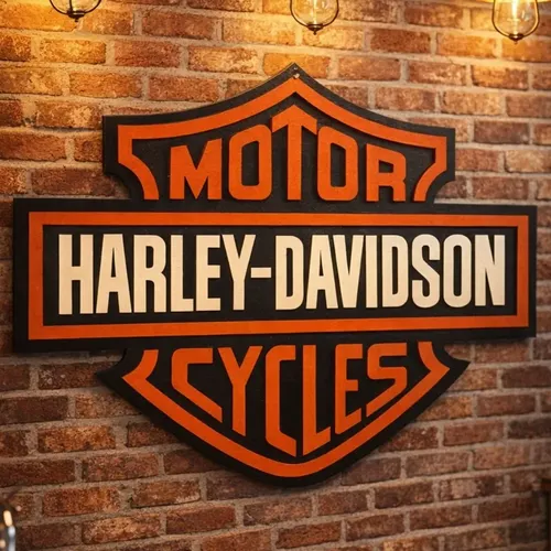 Placas Decorativas Harley Davidson Number One Clássica Hd