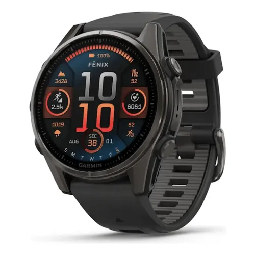 Relógio Garmin Fenix 7s Pro Safira Solar Cinza Carbono Gps | Frete
