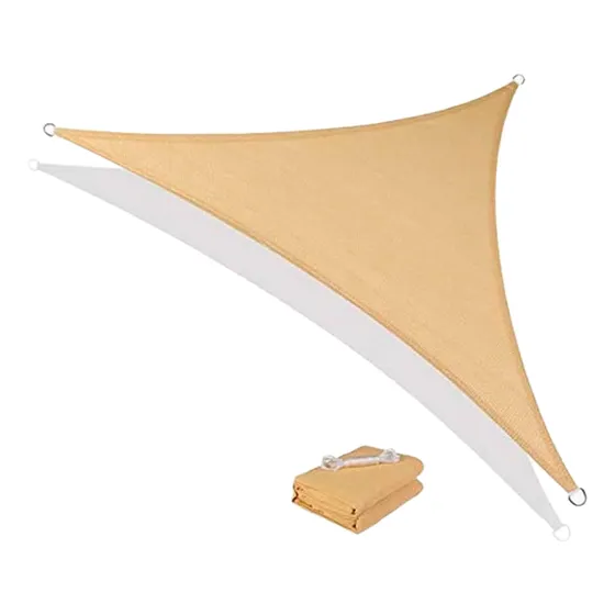 Toldo Vela Sombra Triangular 5 X 5 X 5 Mts Beige / E-roca