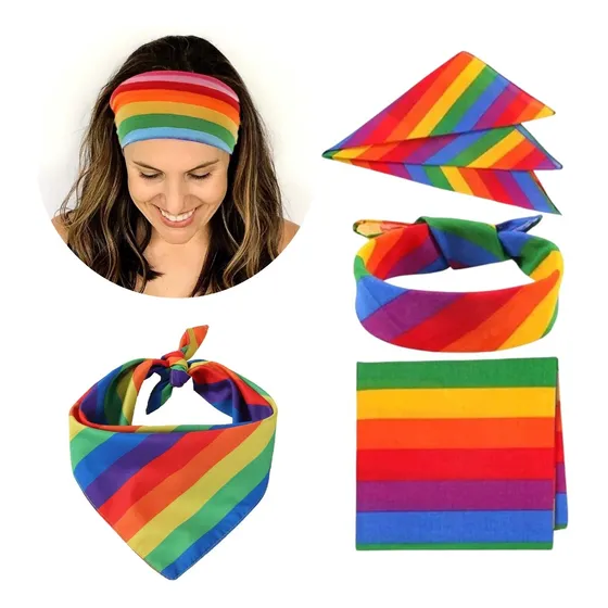 Pack 2 Unid Bandanas Pañuelos Deportivo Multiusos Lgbt