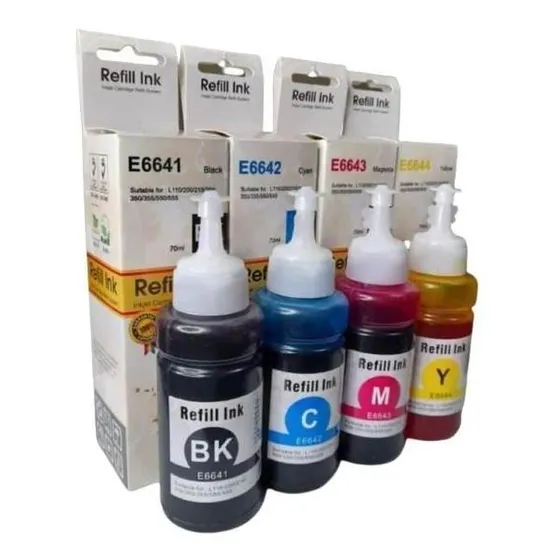  Combo 4 Tintas Compatible Dye T664 Epson L4150 L210 L395  