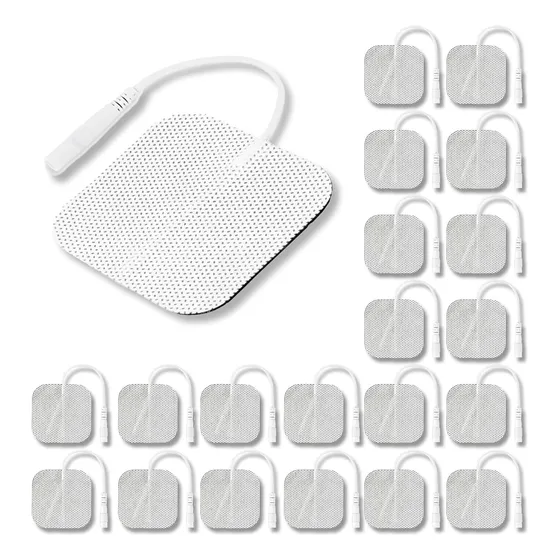 Pack 20 Electrodos Adhesivos Gel Reutilizables 5x5cm