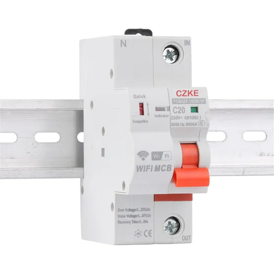 Ycb9zf-100w 1p Wifi Disjuntor Inteligente Proteção Contra