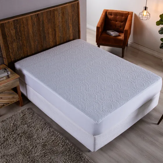 Capa Protetora Colchão Box Casal Padrão Matelado Impermeável