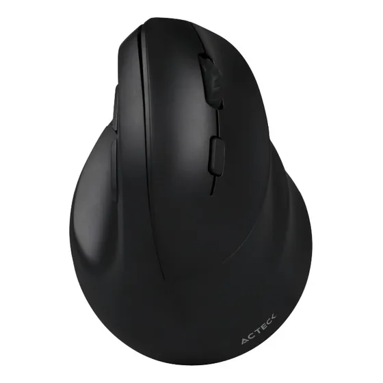 Mouse Ergonomico Vertical Acteck 2.4 Ghz 2 Modos Bt Mi520 Color Negro