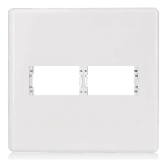 Placa 4x4 Para 1 Módulo + 1 Módulo Horizontal Com Suporte Br