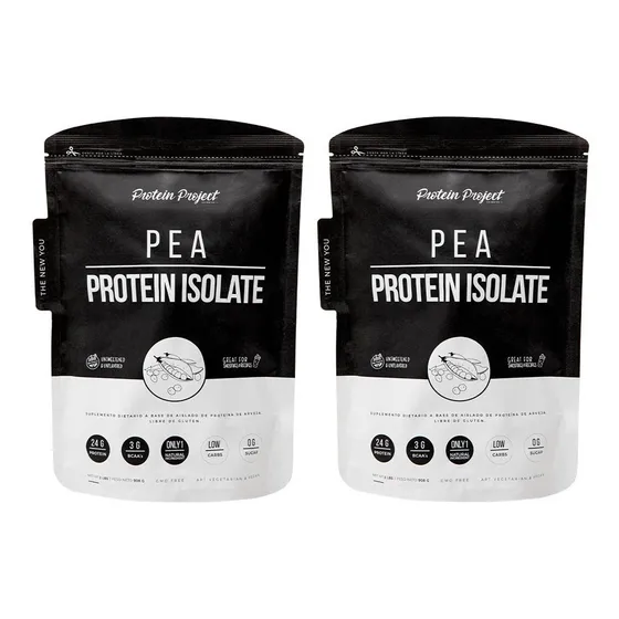 Vegan Pea Protein Project Isolate 908gr X 2 Unidades Sabor Sin Sabor