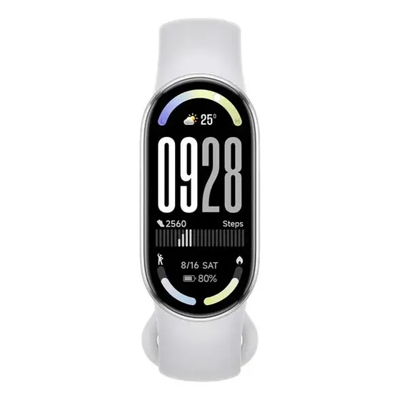 Xiaomi Smart Band 10 Silver - AMOLED 1.72" 1500 nits, 21 dias de bateria, +150 esportes, natação 5 ATM