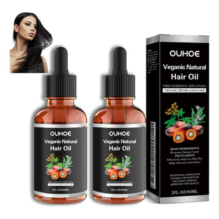2pcs Aceite Esencial Para Cuidado Del Cabello Veganic Hair 2pcs Aceite Esencial Para Cuidado Del Cabello Veganic Hair