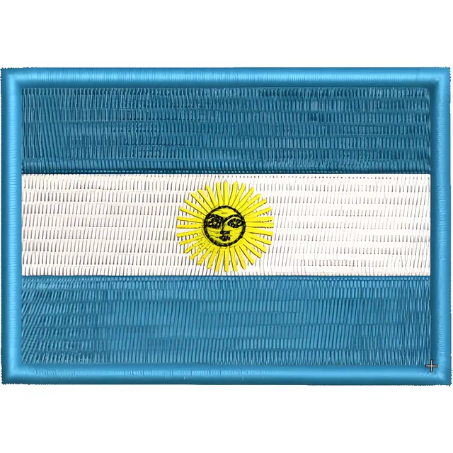 Parche Bordado Bandera De Argentina