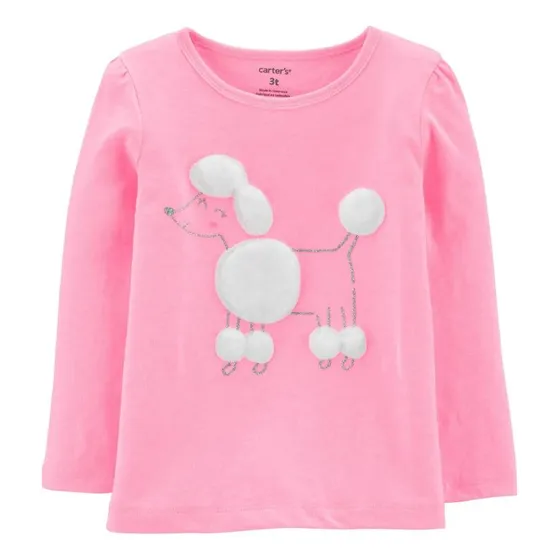 Remera Manga Larga Perrito  Flaber