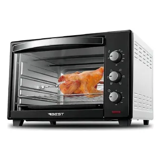 Forno De Bancada Elétrico Best Forno Plus 48l Preto/branco Forno De Bancada Elétrico Best Forno Plus 48l Preto/branco