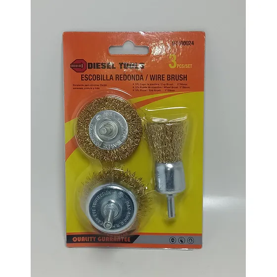 Set Cepillos De Alambre Para Taladro