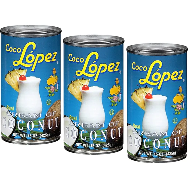 Crema De Coco, Coco Lopez (425 Gr C/u) Pack 3 Tarros