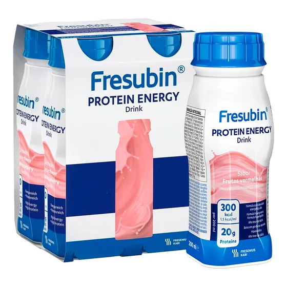 Fresubin Protein Energy Drink Frutas Vermelhas 200ml - 4 Un.