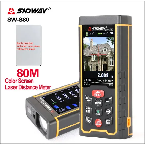 Distanciometro Laser Recargable Con Camara - Exterior 80mts