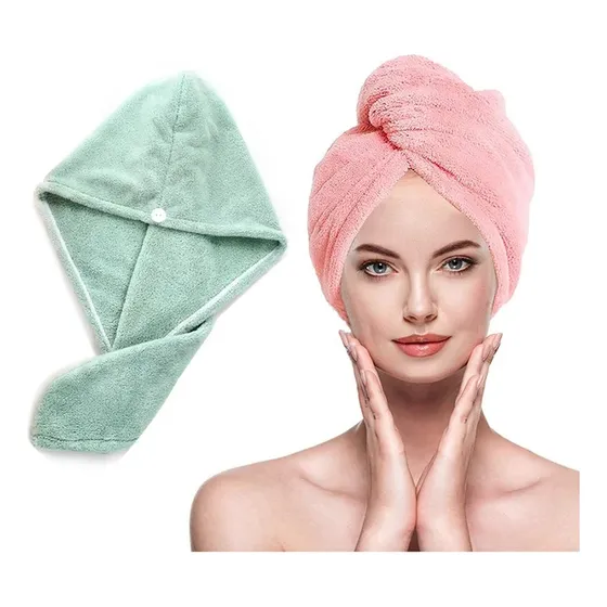 Toalla, Turbante De Micro Fibra Para Secar Cabello