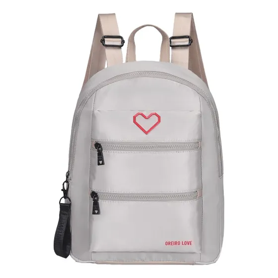 Mochila Urbana Mujer Las Oreiro Elegante Microfibra Llavero 