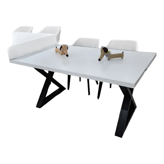 Pata Hierro Mesa Comedor Vidrio Marmol Reforzada Base Hierro