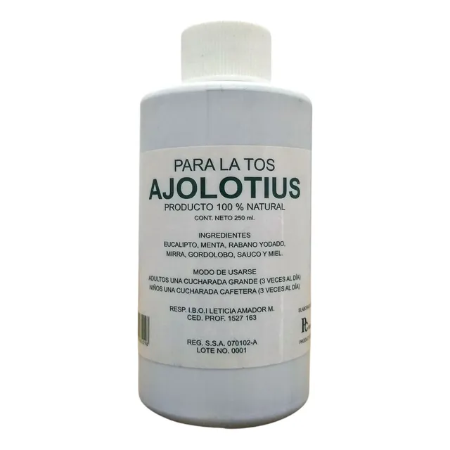 Jarabe Ajolotius Concentrado 100% Natural 240ml
