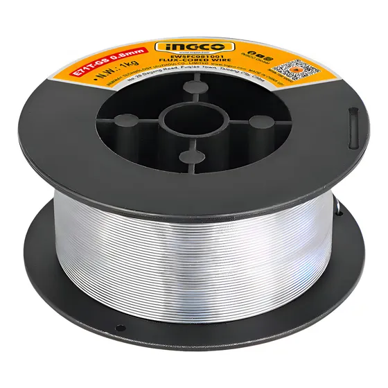 Rollo Alambre Soldar Flux 1kg X 0.8mm Ingco Ewsfc081001 Smf Color Gris