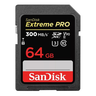 Tarjeta De Memoria Sandisk Extreme Pro 64gb V90 Ii 300mb/s Tarjeta De Memoria Sandisk Extreme Pro 64gb V90 Ii 300mb/s