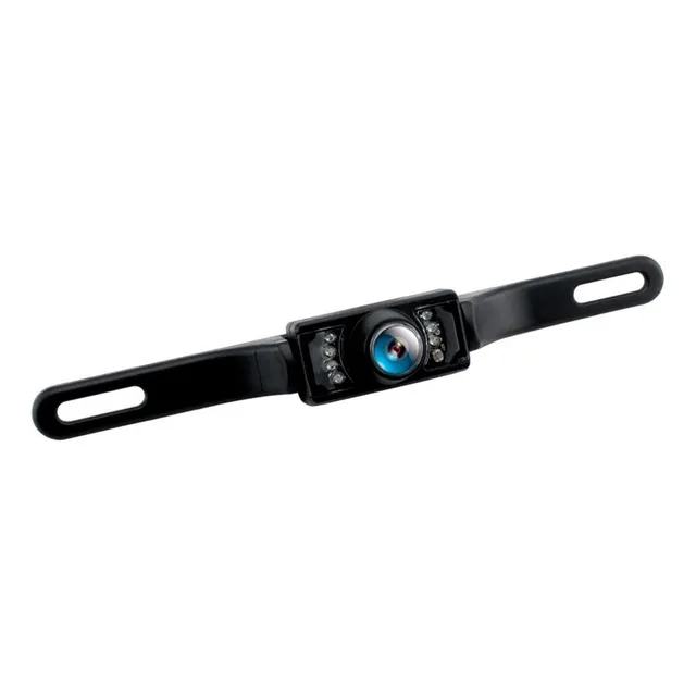 Cámara De Reversa Porta Placa Universal Jc Power Jc-camlf Visión Nocturna Iluminación Led Ángulo De Visión 100° Resistente Al Agua Ip67 Conexión Rca Alimentación 12vdc