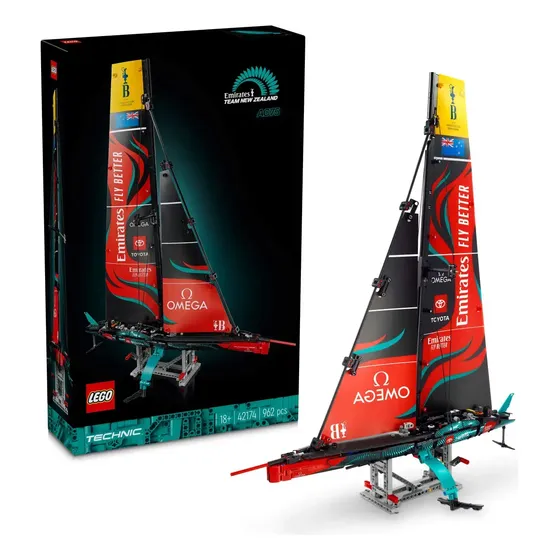 Lego Technic Yate Emirates Team New Zealand Ac75 962pcs +18