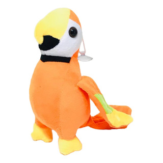 Bicho De Pelúcia Papagaio Fofinho 3 Cores 21cm X 12cm Bicho De Pelúcia Papagaio Fofinho 3 Cores 21cm X 12cm