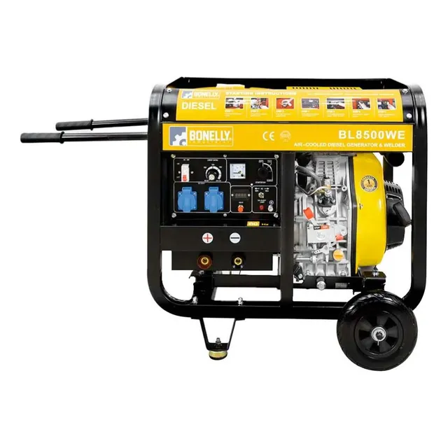 Motosoldadora Y Generador Diésel / 220 Amperios / Bonelly 