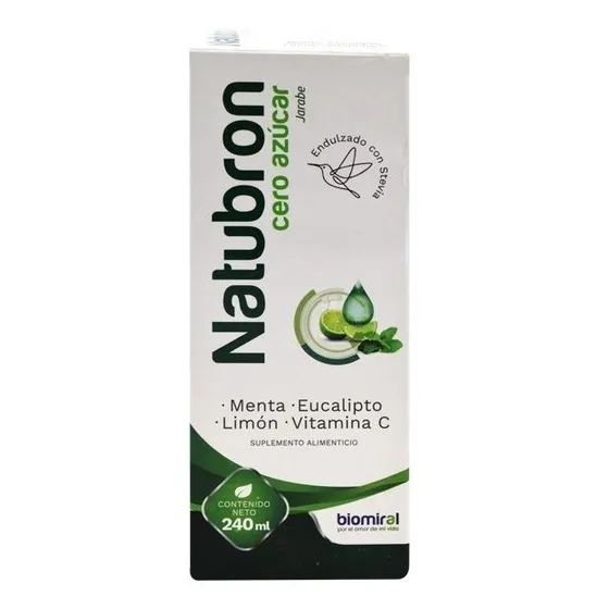 Jarabe Natubron Sin Azucar 240 Ml Mejora Sistema Inmunologic