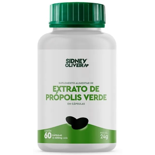 Extrato De Própolis Verde 60cáps Sidney Oliveira Natural