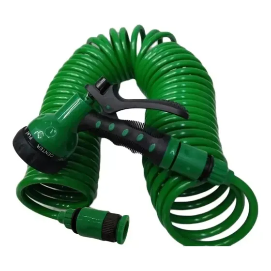 Manguera Espiral 30m Con Pistola Rociador Jardin Camping