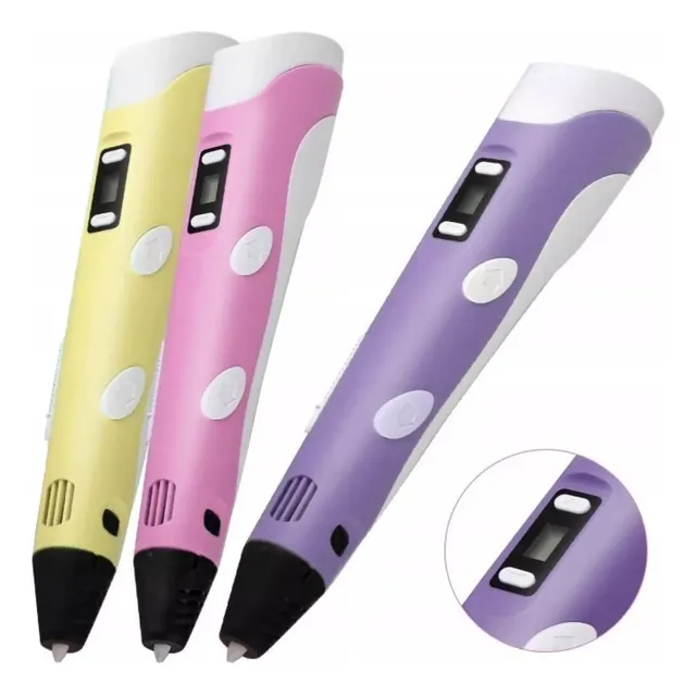 Lapiz 3d Impresora Pen-2 C/pantalla + Soporte + Filamentos