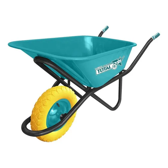 Carretilla Obra Total 150kg 90l Rueda Poliuretano 16'' Color Turquesa