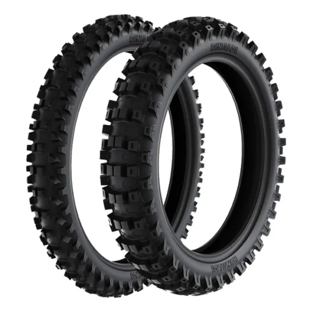 Par Pneu Mini Moto Cross 60/100-14 + 80/100-12 Rs47 Rinaldi