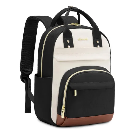 Mochila Lovevook Small Para Mujer, Mini A La Moda, Beige-neg