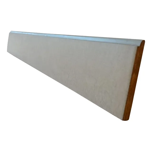 Zócalo Cerámico Sp 8x62 Cm Mod Cemento Gris Pack  5 Unidades