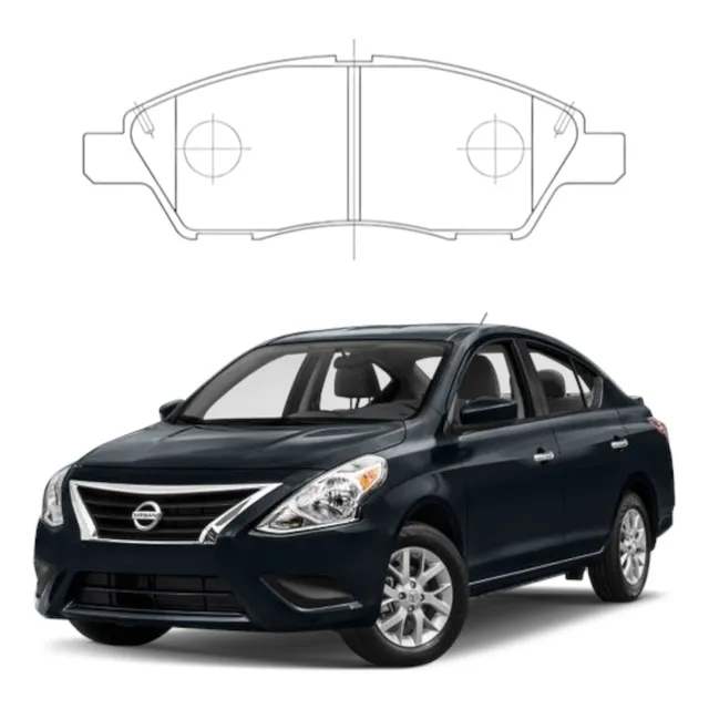 Pastilla De Freno Cerámicadas Nissan Versa 2012-2019 V-drive