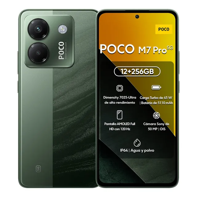 Xiaomi Pocophone Poco M7 Pro Dual Sim Verde 12 Gb Ram 256 Gb Rom