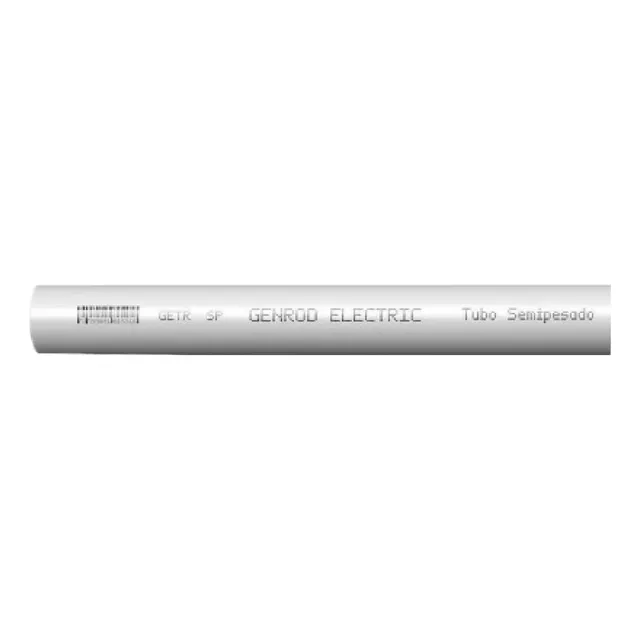 Tubo Caño De Pvc 20mm 3/4 Semipesado Rígido Genrod X3 Mts