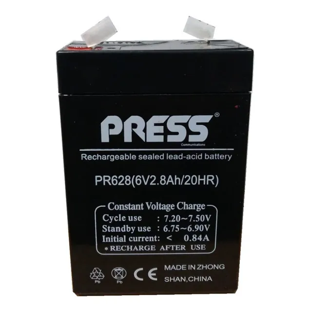 Bateria Gel 6v 2.8ah Amp 20hr Luz Emergencia Recargable