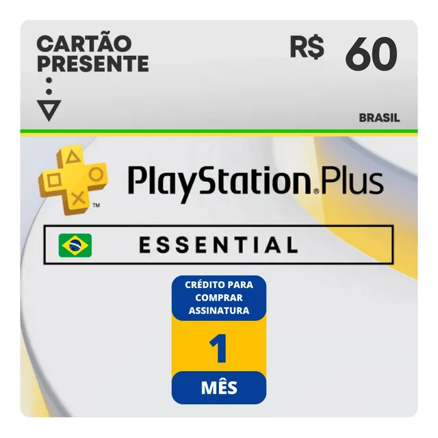 Psn Plus Essencial 1 Mes - Brasil - Playstation 4 E 5.