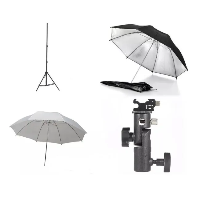 Kit Iluminación Trípode + Bolso + Rotula + 2 Paraguas Grande