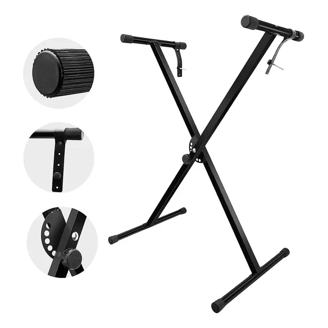 Atril Stand Para Teclados Musicales Simple Sonnet 8433 Negro