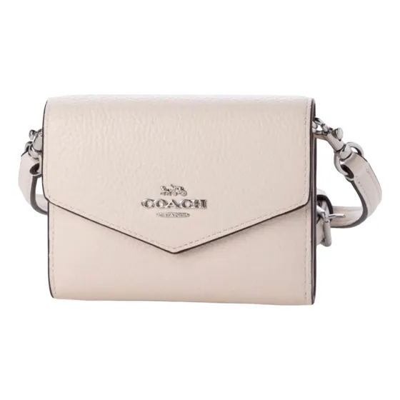 Cartera Coach Mini Original Sobre Cuero Grano Cruzado Correa