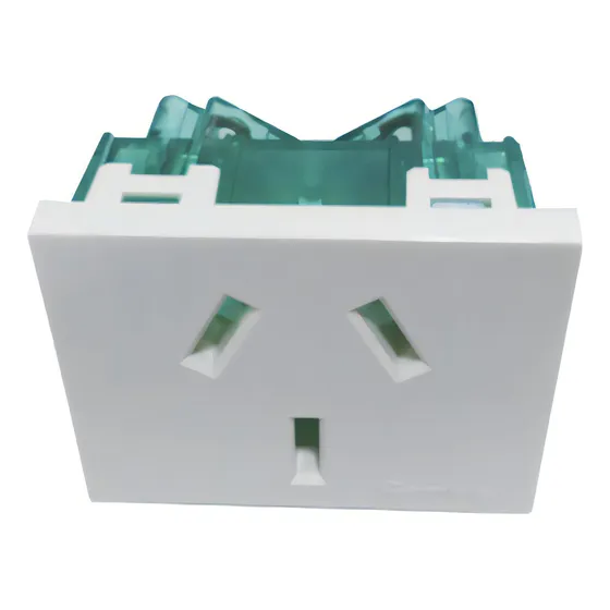 Modulo Toma Simple 20a Cambre Siglo Xxi XXII Bauhaus 6915 Color Blanco