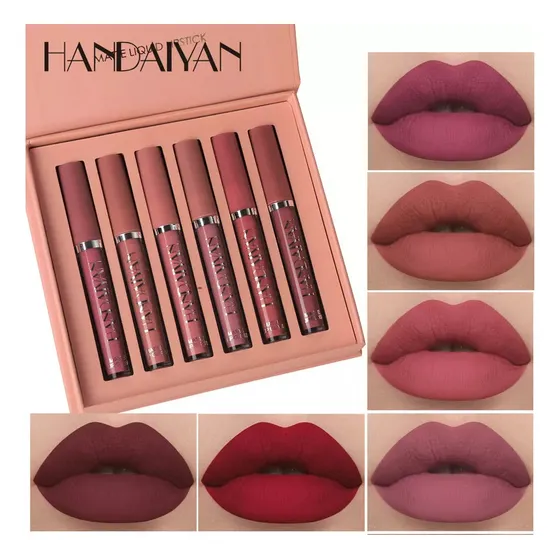 Kit Batom Líquido Matte De Longa Duração - 6 Unidades
