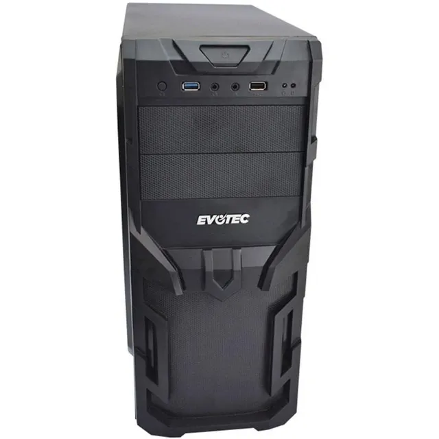 Evotec Gabinete EV-1005 Gabinete Mid Tower Incluye Fuente De Poder 600w