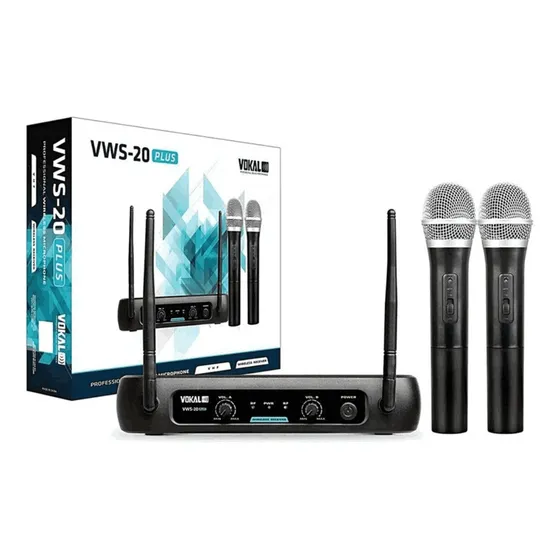 Microfones Vokal Vws20 Plus Sem Fio